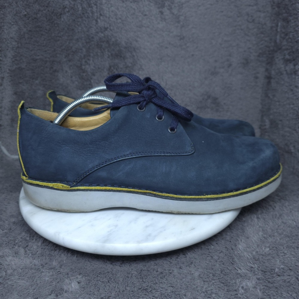 Samuel Hubbard Shoes Mens Size 12 Blue Leather Lace Up Comfort Casual‎ M1100-016